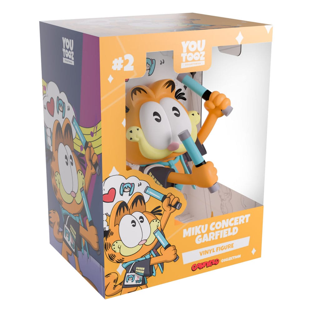 Hatsune Miku x Garfield Figura Vinyl Miku Concert Garfield 13 cm         