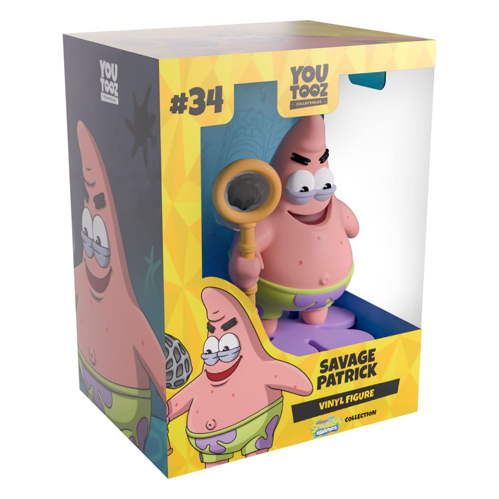 Bob Esponja Figura Vinyl Savage Patrick 11 cm  