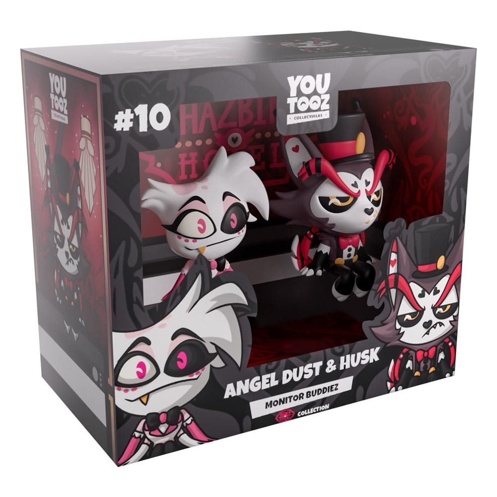 Hazbin Hotel Co. Figuras Vinyl Angel Dust & Husk Monitor Buddiez          