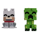 Minecraft Co. Figuras Vinyl Wolf and Creeper Monitor Buddiez       