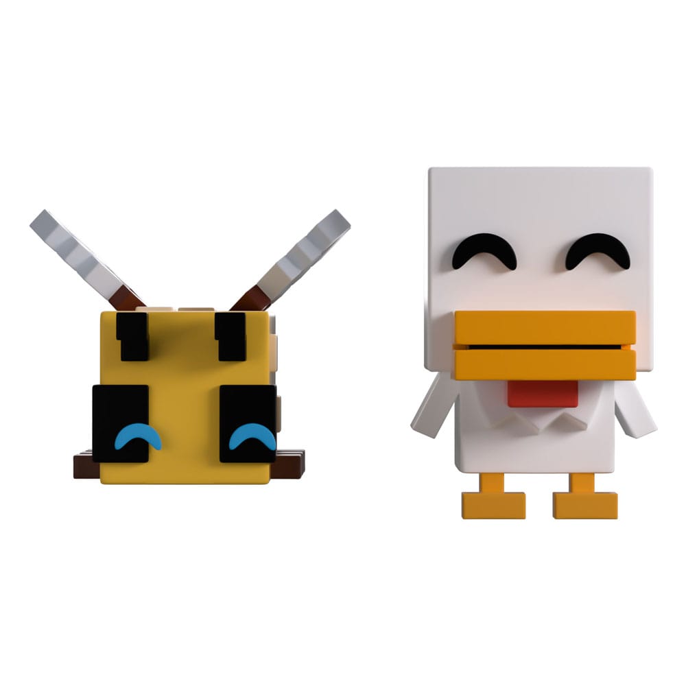 Minecraft Co. Figuras Vinyl Bee and Chicken Monitor Buddiez 