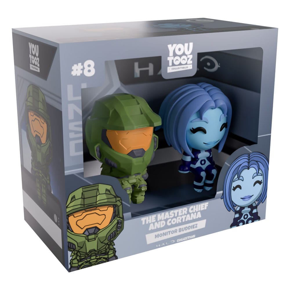 Halo Co. Figuras Vinyl The Master Chief & Cortana Monitor Buddiez    