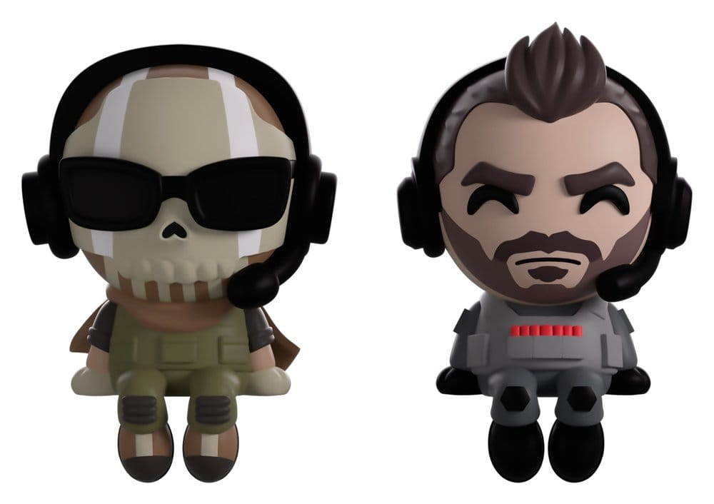 Call of Duty Figuras Vinyl Ghost & Soap Monitor Buddiez 7 cm 